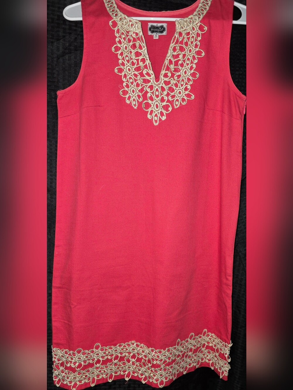 Mud Pie Blakely Size Small S (4-6) Shift Dress Very Good Used Condition